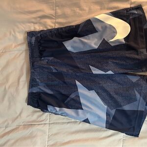 Men's Blue Patterned Shorts